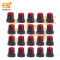 Red color Potentiometer knob Rotary switch caps pack of 20pcs